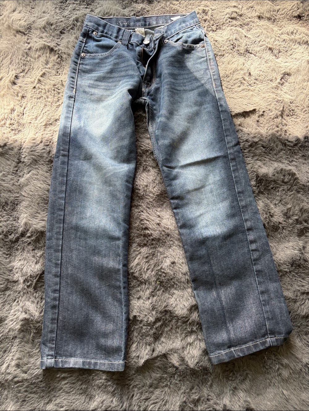 KIDS Blue Straight-Leg Jeans
